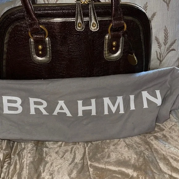 Brahmin leather bag with dust bag and care card - Picture 9 of 9